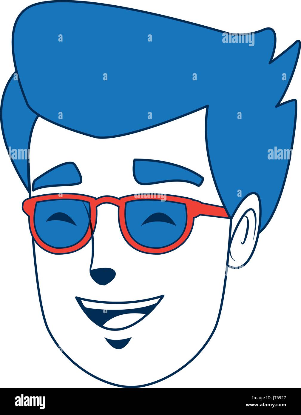 happy boy portrait smiling character Stock Vector Image & Art - Alamy
