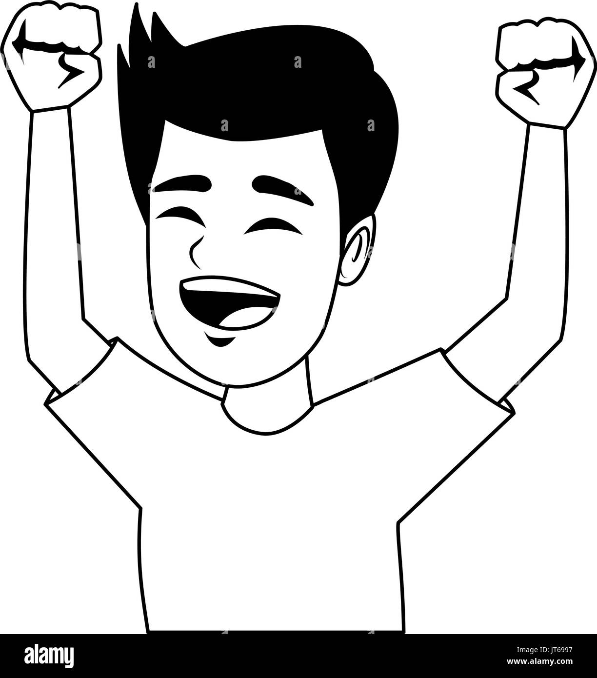 happy boy portrait smiling character Stock Vector Image & Art - Alamy