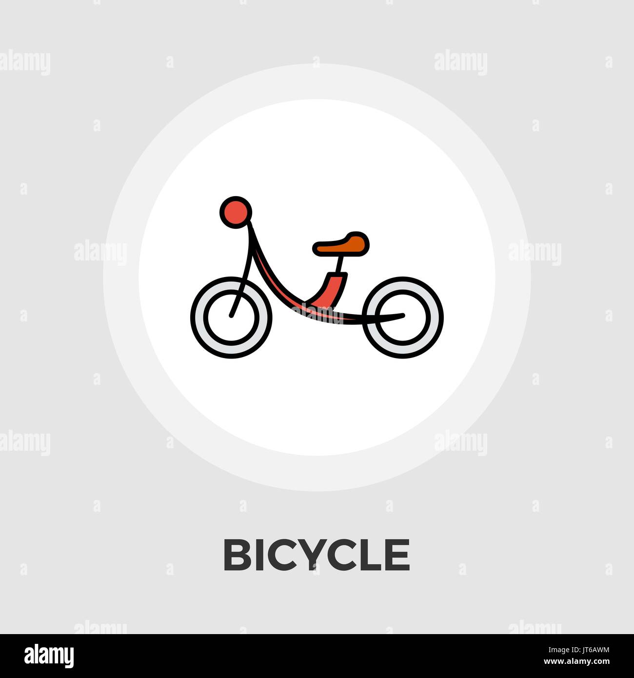Bicycle Icon Vector. Flat icon isolated on the white background. Editable EPS file. Vector illustration. Stock Vector
