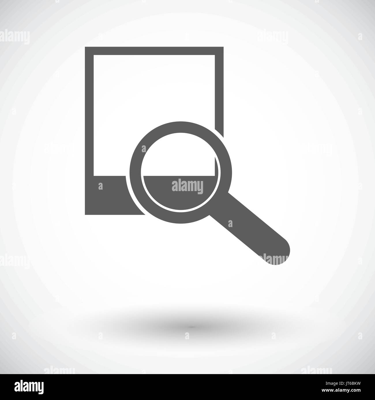 Photo search. Single flat icon on white background. Vector illustration ...
