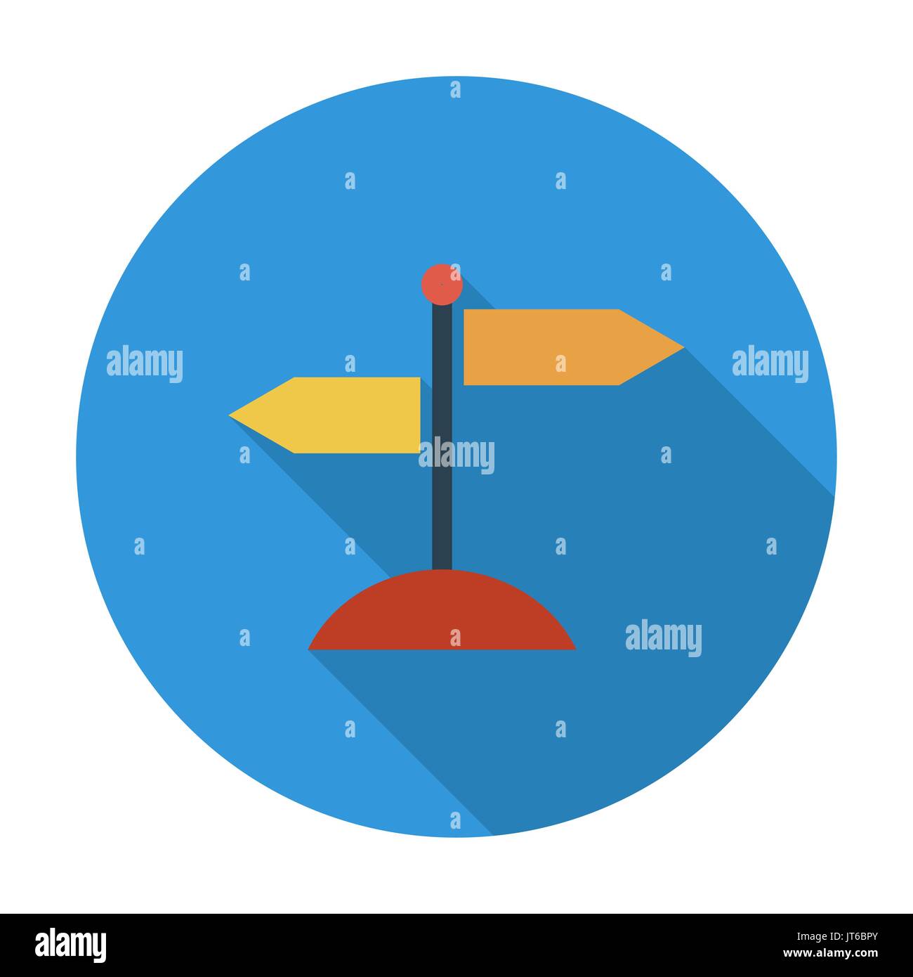 Signpost. Flat vector icon for mobile and web applications. Vector ...