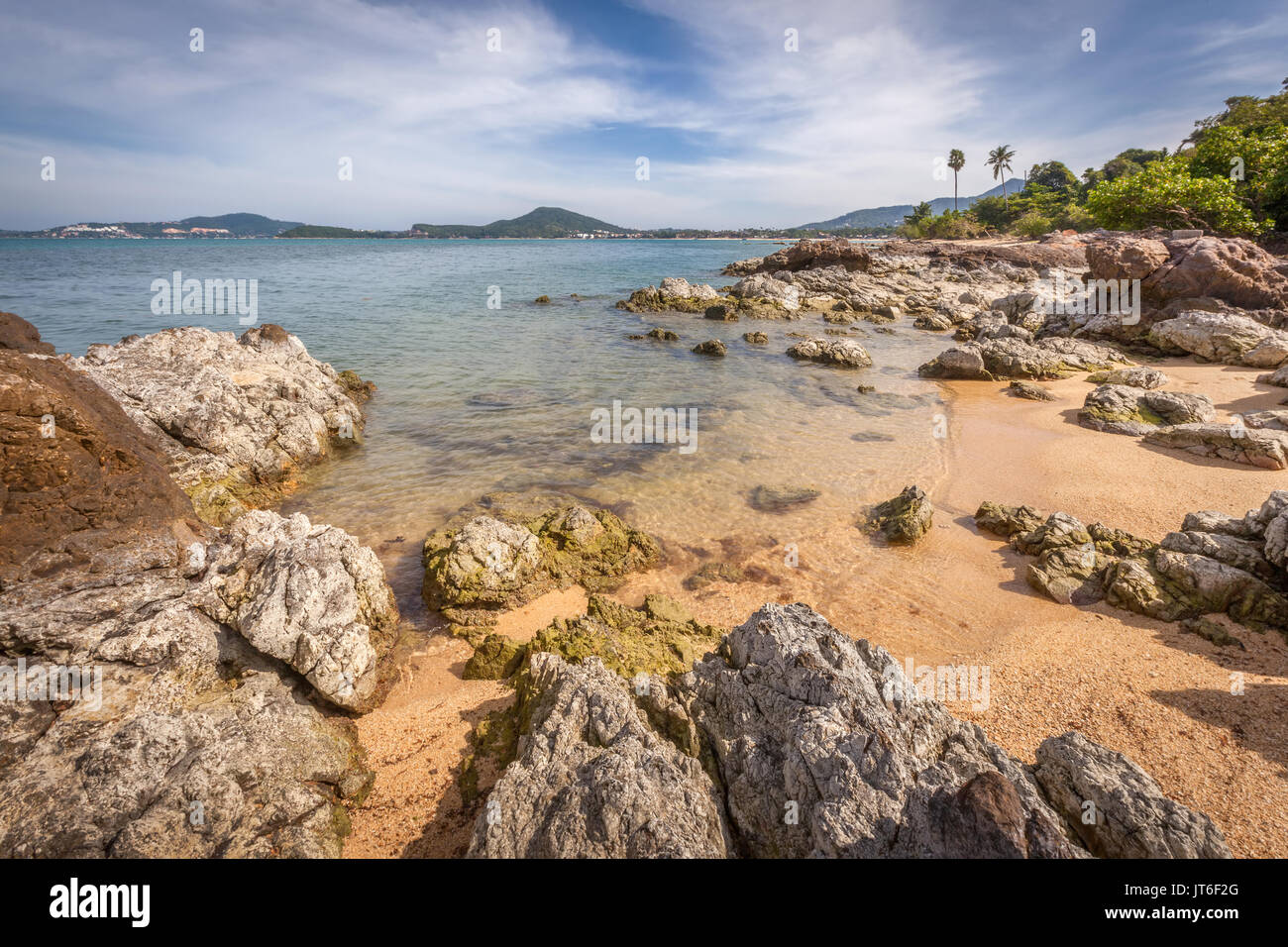 Maenam beach or Ao Menam, Hat Mae Nam, Koh Samui, Thailand Stock Photo