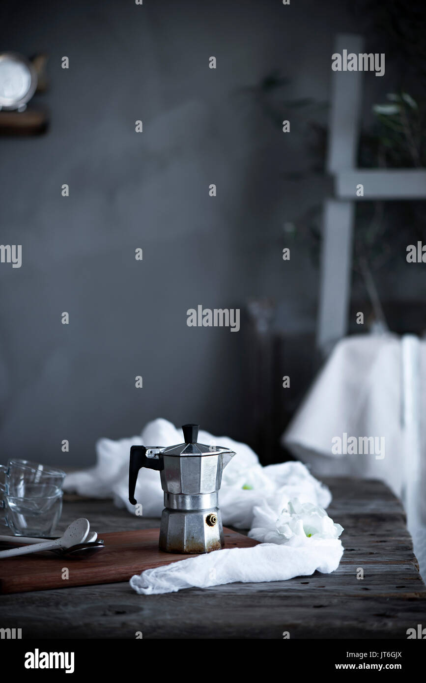 Espresso Stove Top Coffee Maker Stock Photo - Alamy