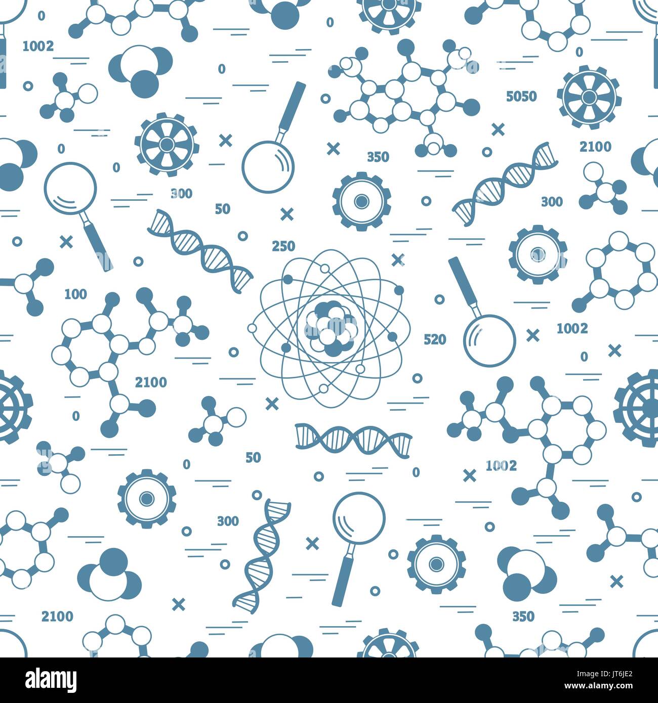 Patterns Example Science Seamless pattern with variety scientific, education elements. Design ...
