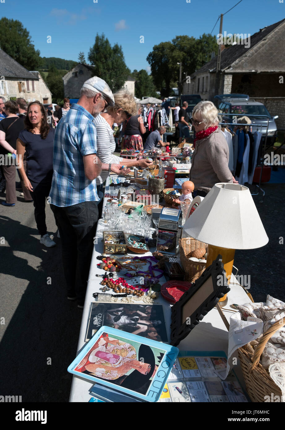 French Garage Sale Vide Grenier Stock Photo 152582568 Alamy