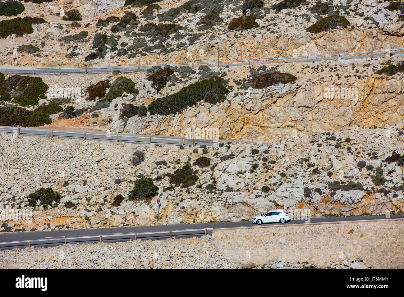 Road on Cap de Formentor, Majorca, Balearic Islands, Spain Stock Photo