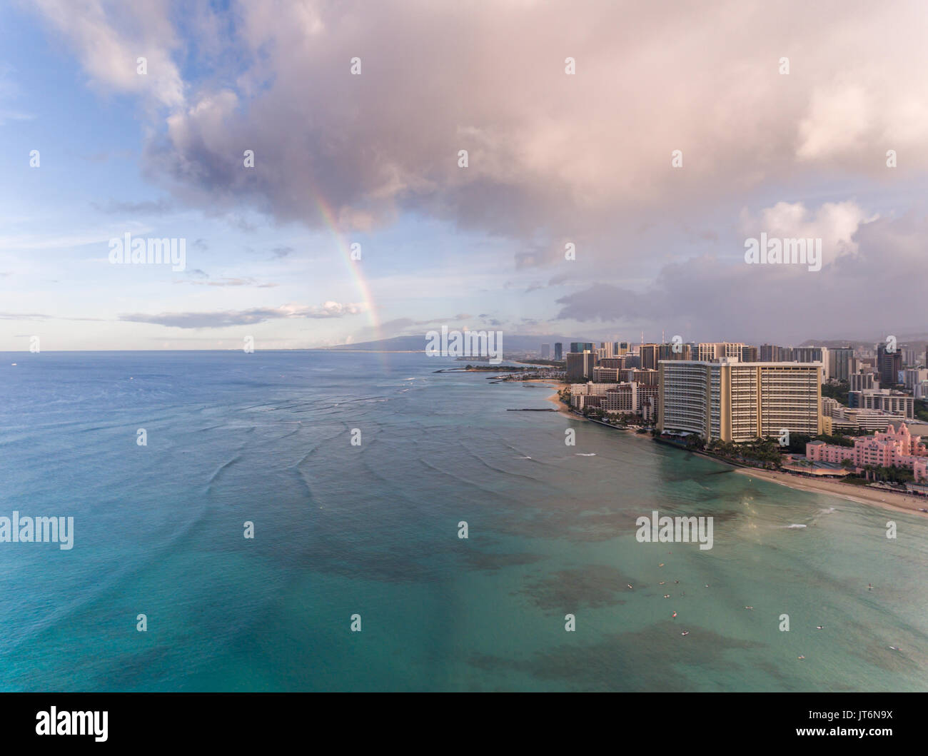 Aerial view surfers waikiki hi-res stock photography and images - Alamy