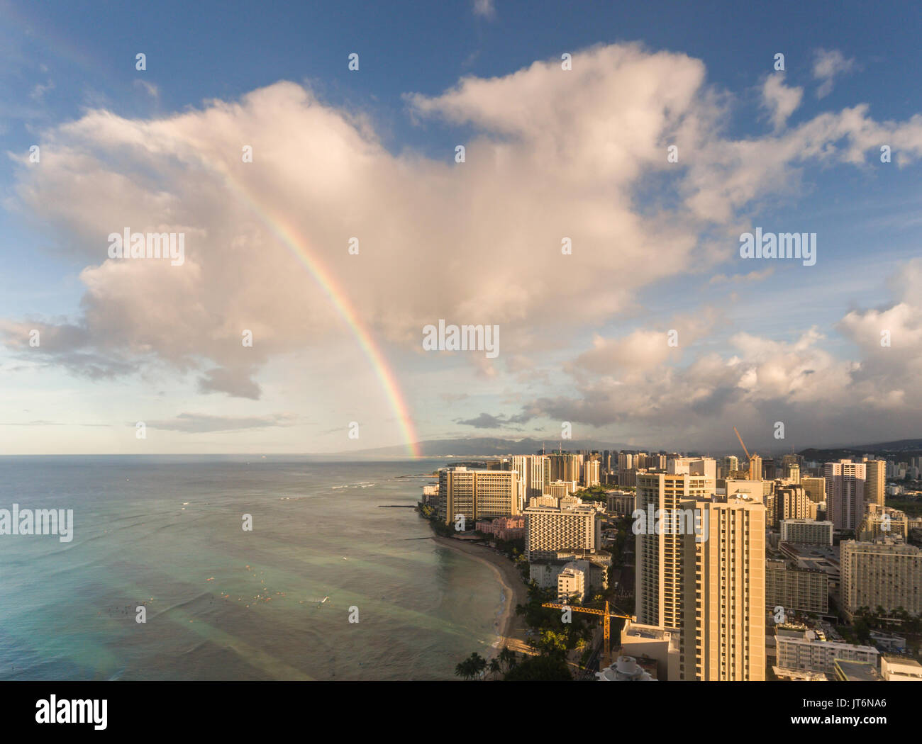 Aerial view surfers waikiki hi-res stock photography and images - Alamy