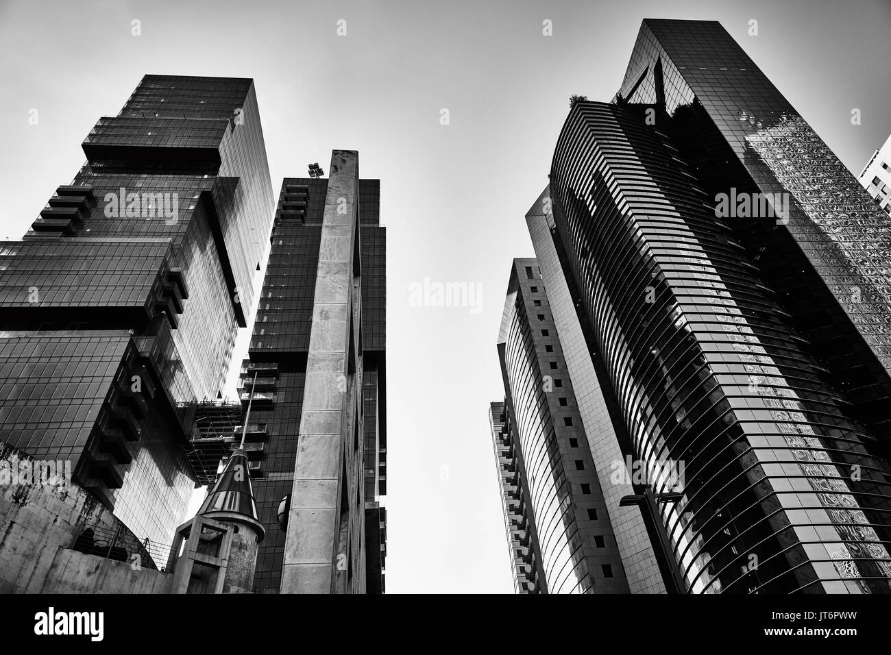 Tall buildings in tel aviv Black and White Stock Photos & Images - Alamy