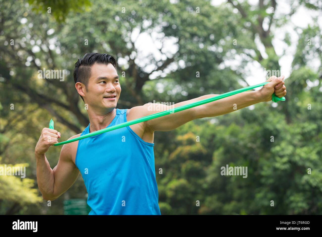 Resistance band exercise hi res stock photography and images