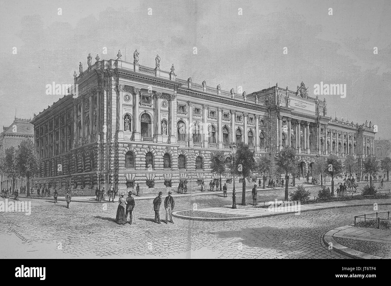 Building of the University Library in Leipzig, Germany, Digital