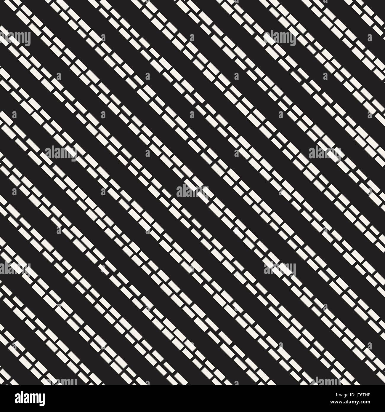 Black and White Irregular Dashed Lines Pattern. Modern Abstract Vector ...