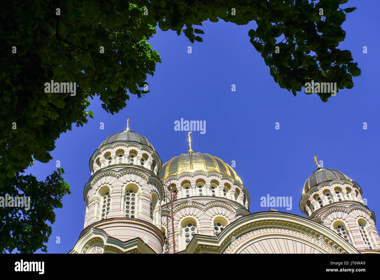 Latvian Orthodox Church, Riga, Latvia Stock Photo
