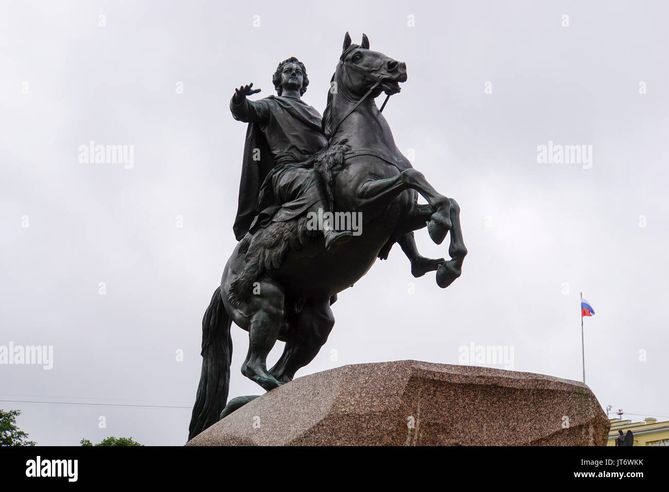 The Bronze Horseman statue of the Russian Czar Peter The Great (16721725) in Saint Petersburg