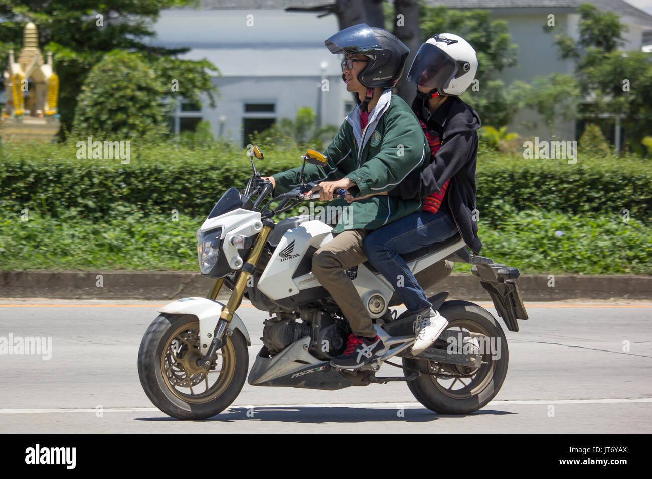 CHIANG MAI, THAILAND - JULY 27 2017: Private Honda MSX Motorcycle. On road  no.1001, 8 km from Chiangmai Business Area Stock Photo - Alamy
