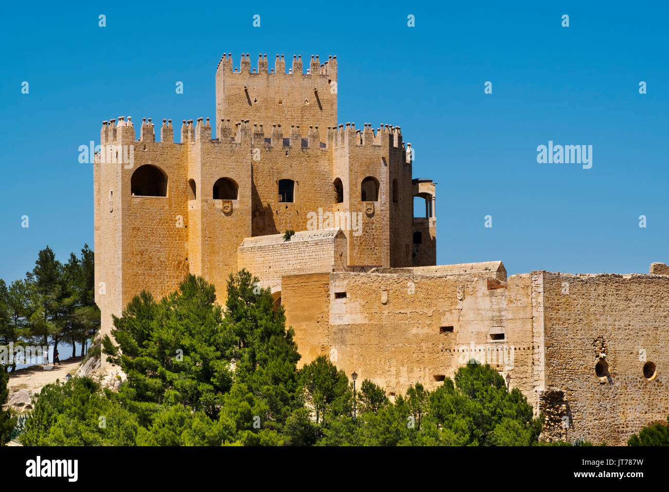 Moorish castle of Velez Blanco. Almeria province, Andalusia, Southern Spain Europe Stock Photo