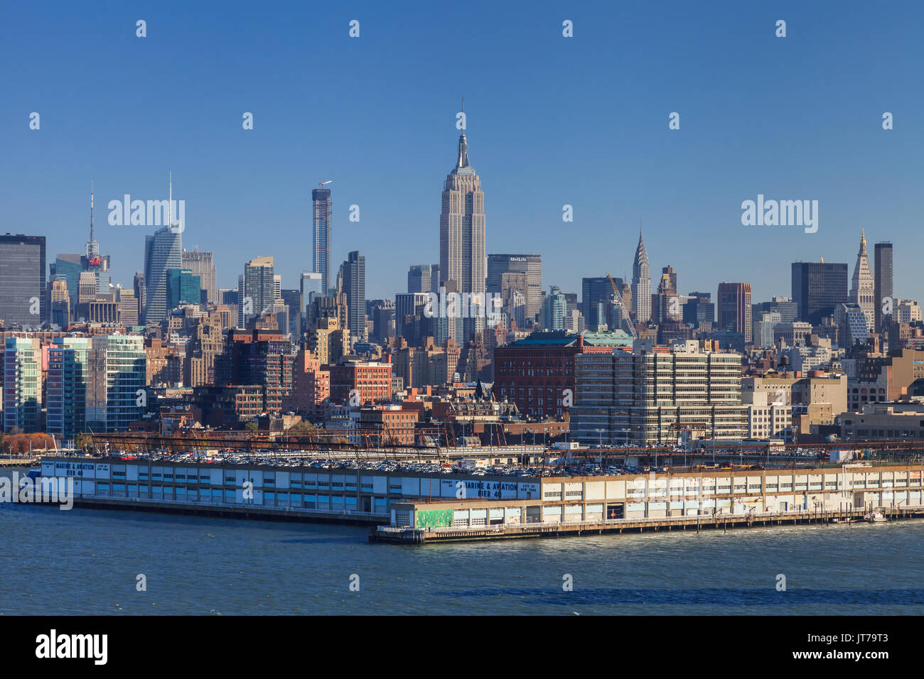 The Midtown Manhattan skyline in New York City on November 18th, 2014