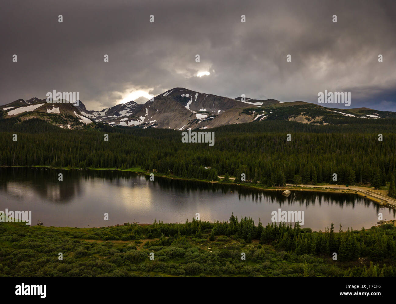 Brainard Lake Recreation Area Indian Peaks Colorado Stock Photo