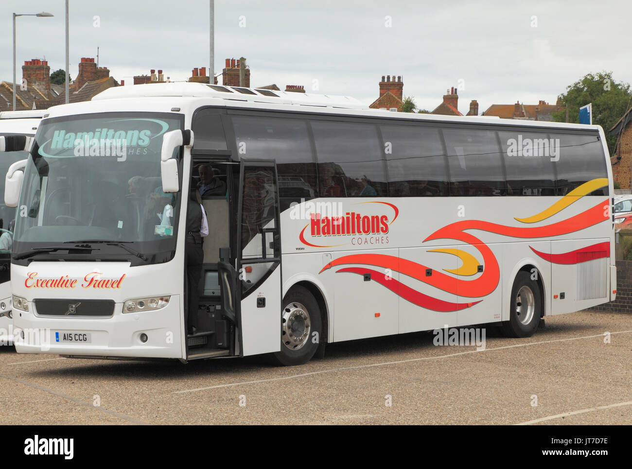 Hamiltons Coaches, coach, executive travel, day trip, trips, holidays, excursions, transport, England, UK,  operator, operators, company, companies Stock Photo