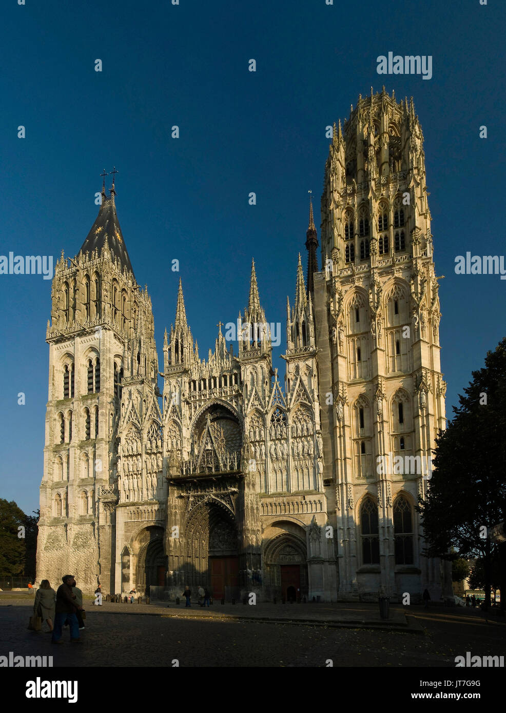 Facade cathedrale of Rouen Stock Photo