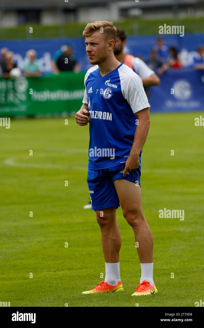 U-21 European Championship 2017 winner Max Meyer - 28.07.2017, Soccer camp in Mittersill / Austria Stock Photo