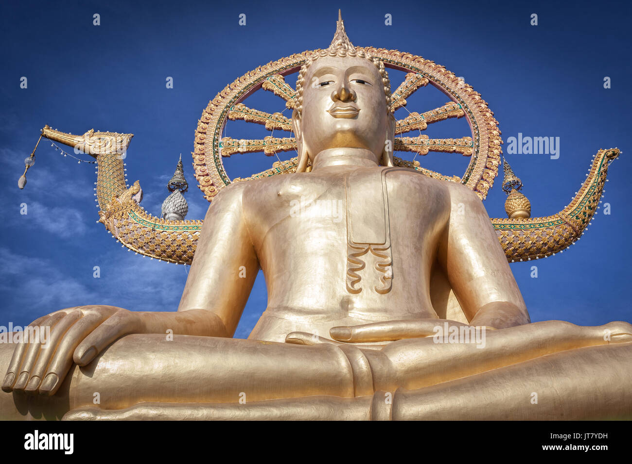 Big Buddha temple or Wat Phra Yai in Kho Samui island, Thailand Stock Photo