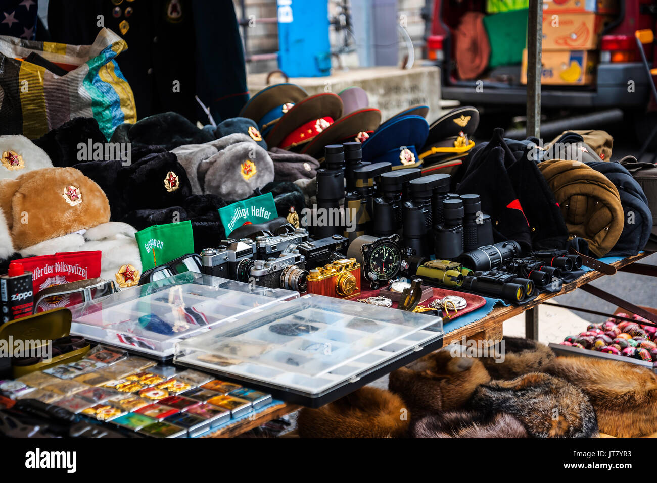 Weekly crafts and Collectors Market on Museum Island in Berlin Germany