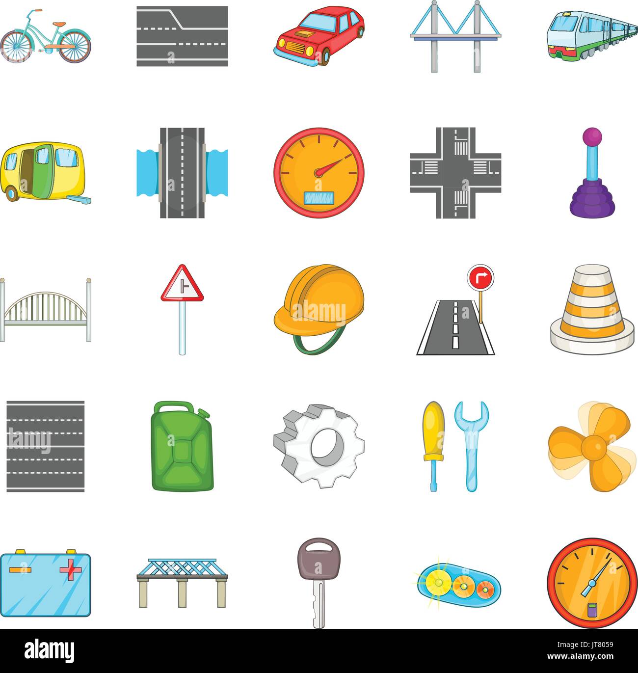 Gateway icons set, cartoon style Stock Vector Image & Art - Alamy