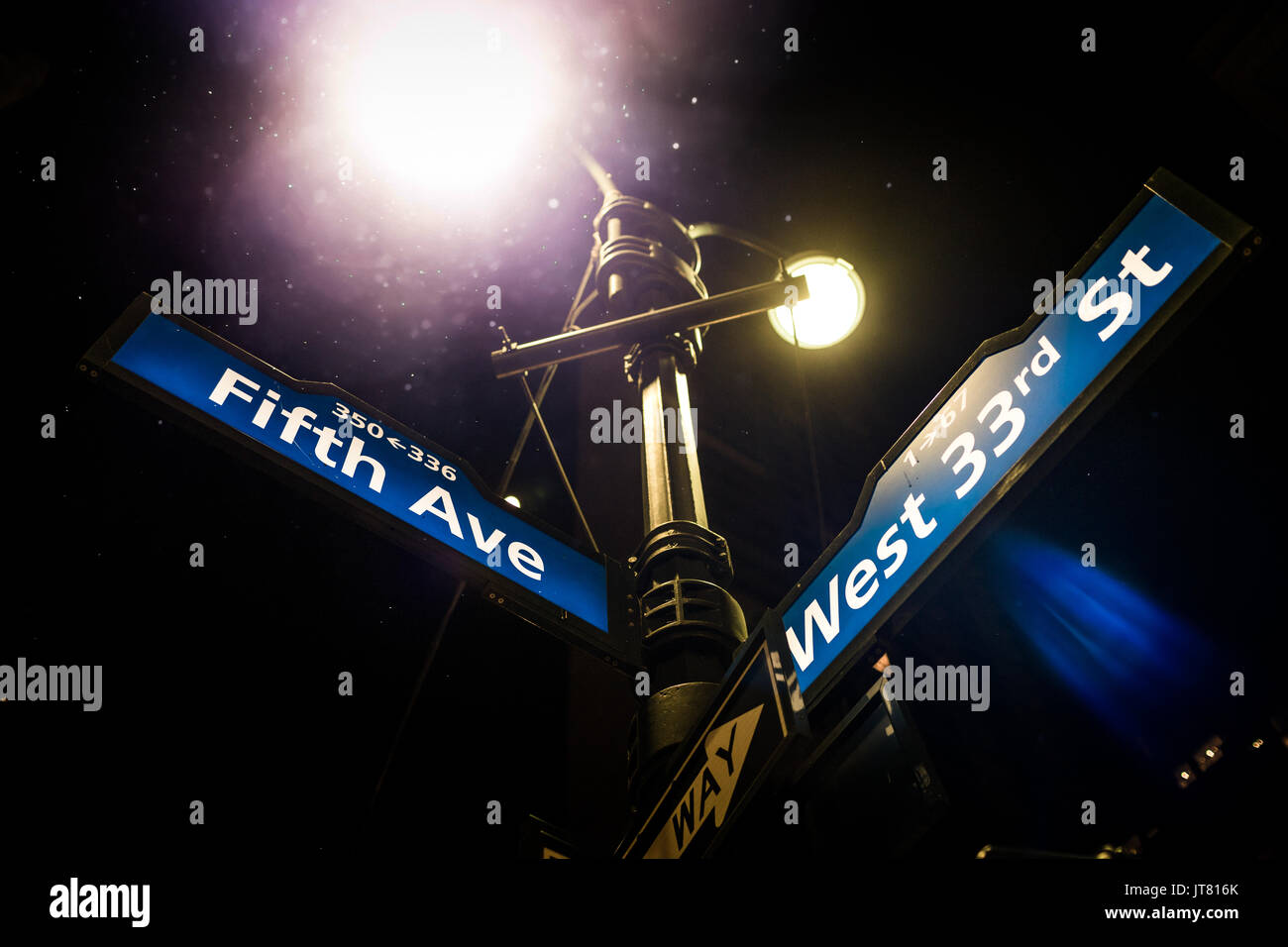 Fifth avenue street sign hires stock