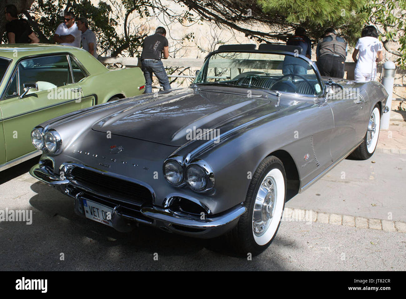 Classic cars on-display & racing at the 2012 Malta Grand Prix. Stock Photo