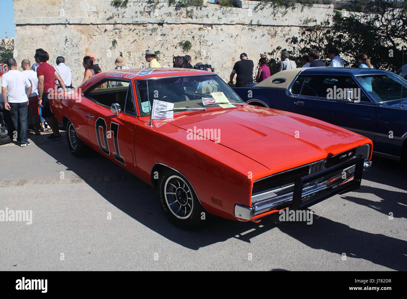 Classic cars on-display & racing at the 2012 Malta Grand Prix. Stock Photo