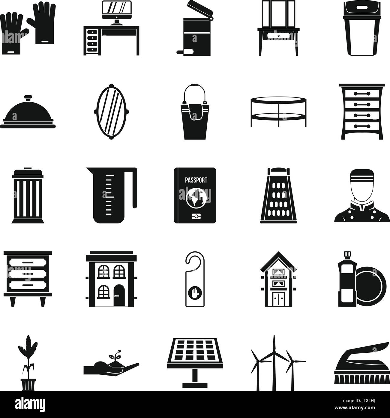 Refinement icons set, simple style Stock Vector Image & Art - Alamy