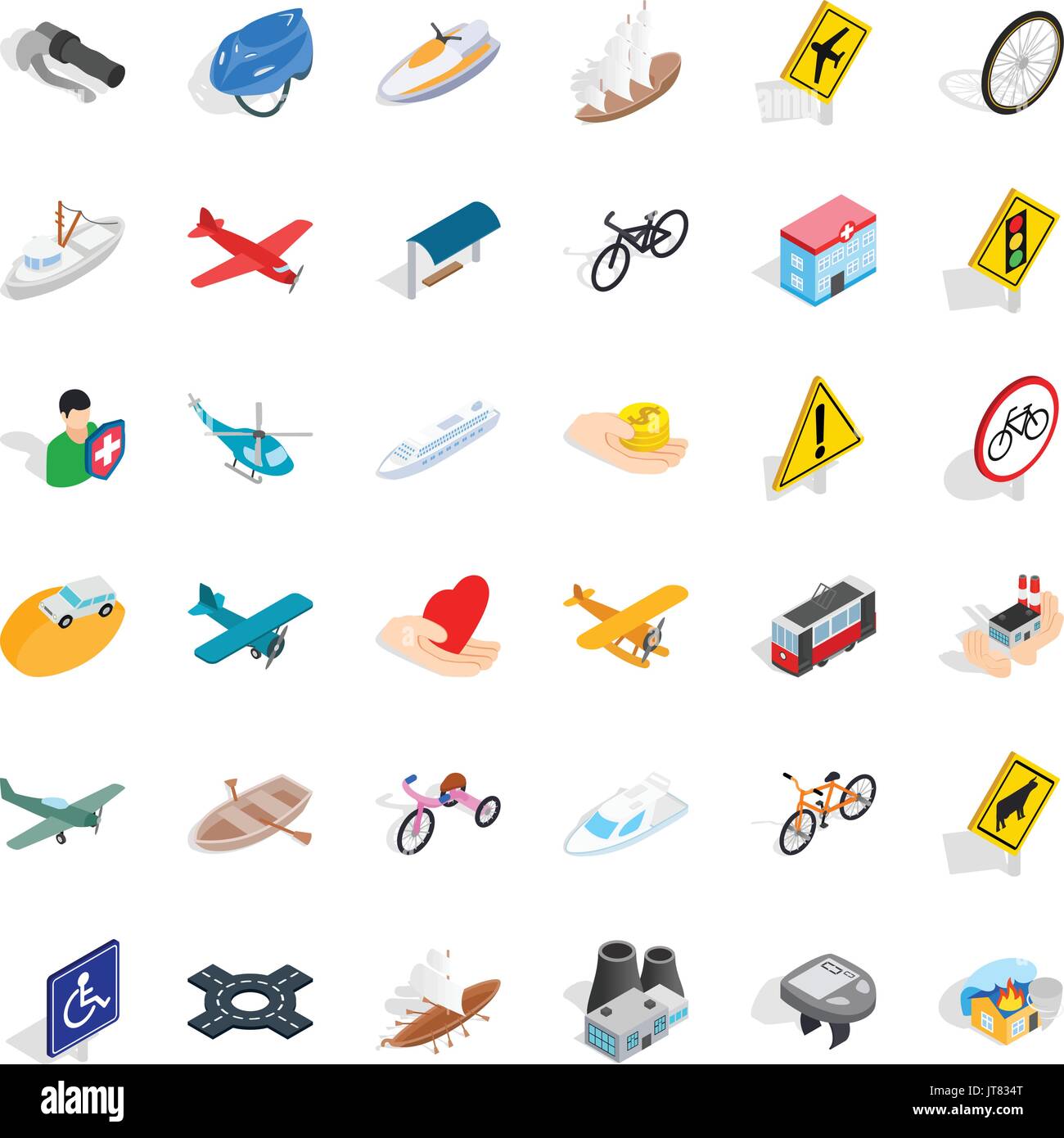 Traffic light icons set, isometric style Stock Vector Image & Art - Alamy