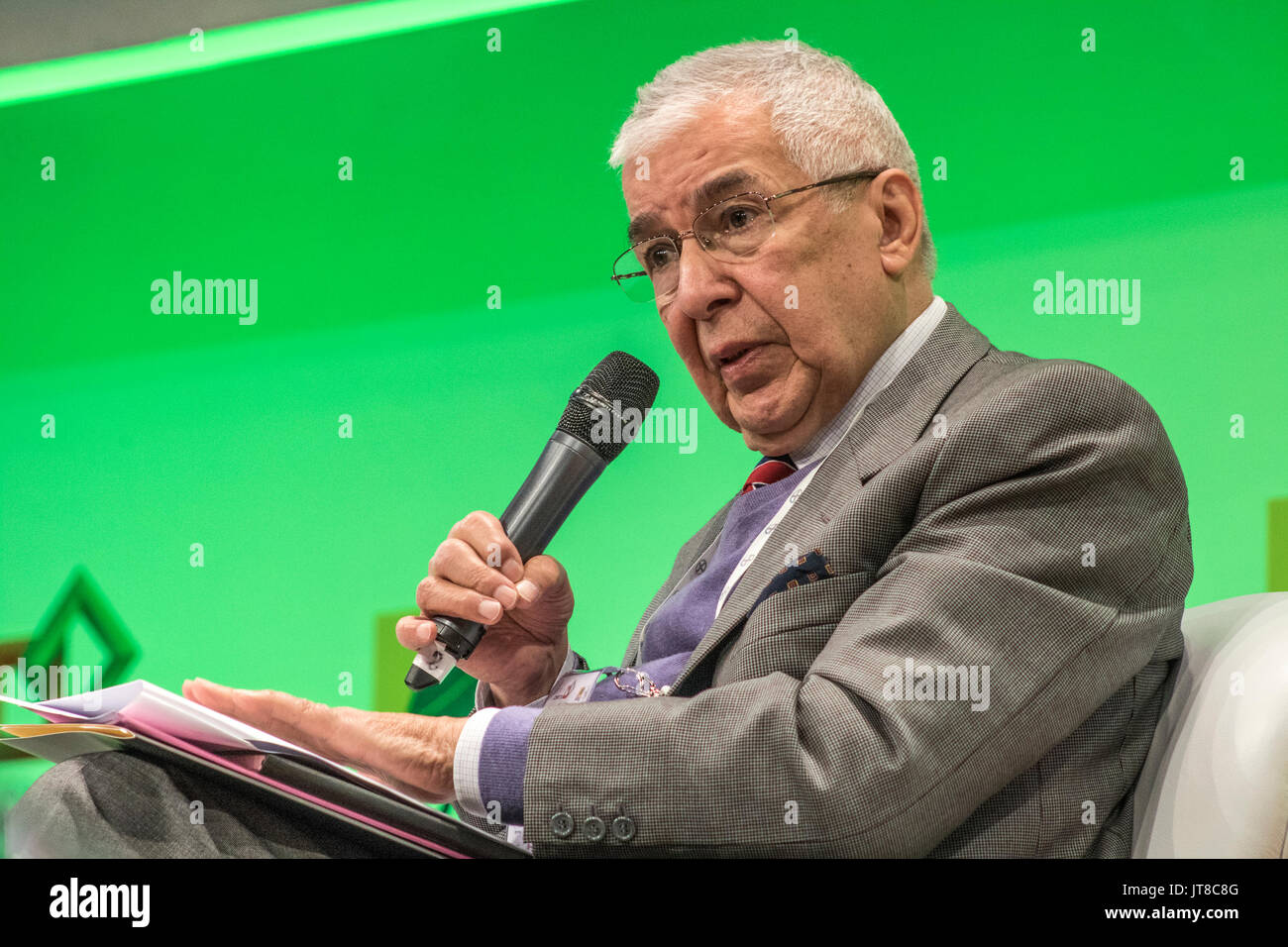 Sao Paulo, SP, Brazil, August 07, 2017. Almir Pazzianotto Pinto in the panel Labor Modernization during the 16th Brazilian Congress of Agribusiness, with the theme Reform to Compete, at the WTC Sheraton in the South Zone of Sao Paulo, SP Credit: Alf Ribeiro/Alamy Live News Stock Photo