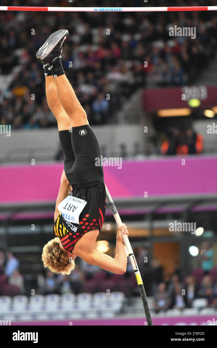 London, UK. 8th Aug, 2017. IAAF World Championships. Day 5. Pole Vault