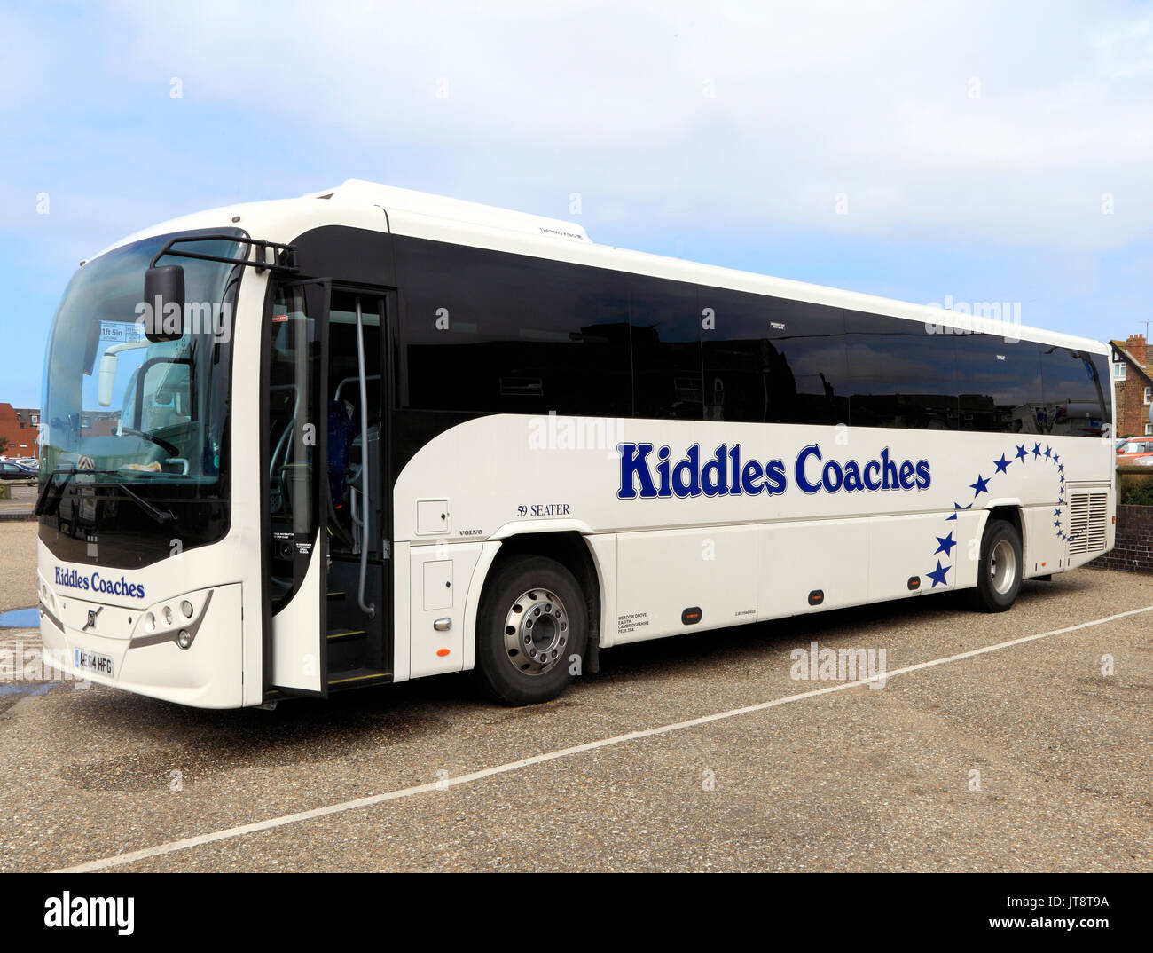 Kiddles Coaches, coach, tours, day trip, trips, travel, holidays, transport, England, UK,  operator, operators, company, companies Stock Photo