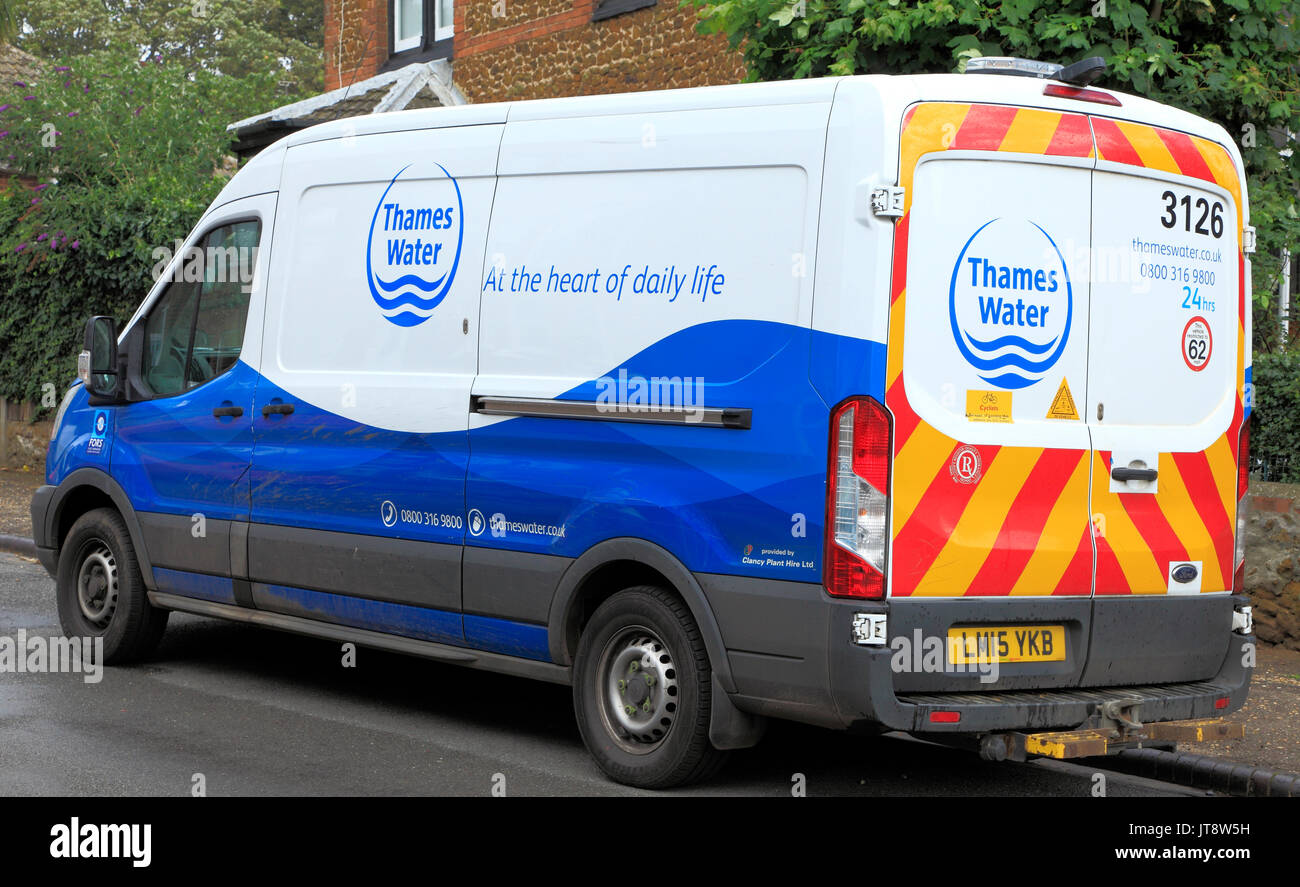 Thames Water, company service vehicle, van, vehicles, vans, England, UK  Stock Photo - Alamy