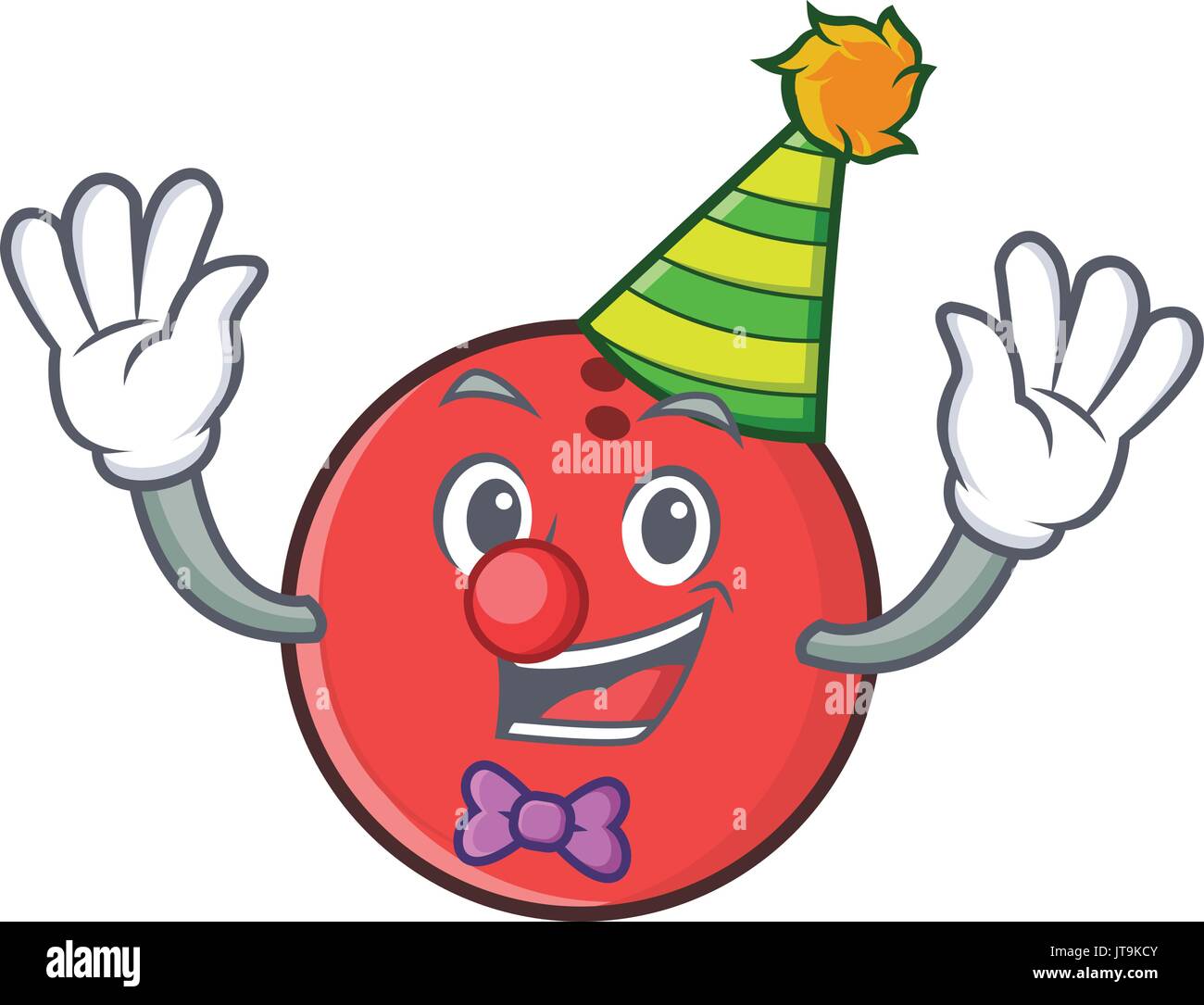 Clown bowling ball character cartoon Stock Vector Image & Art Alamy