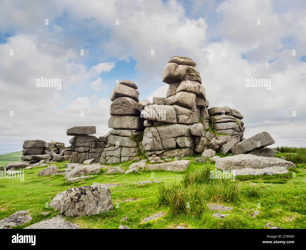 Great Staple Tor, Dartmoor National Park, Devon, England, UK. Stock Photo