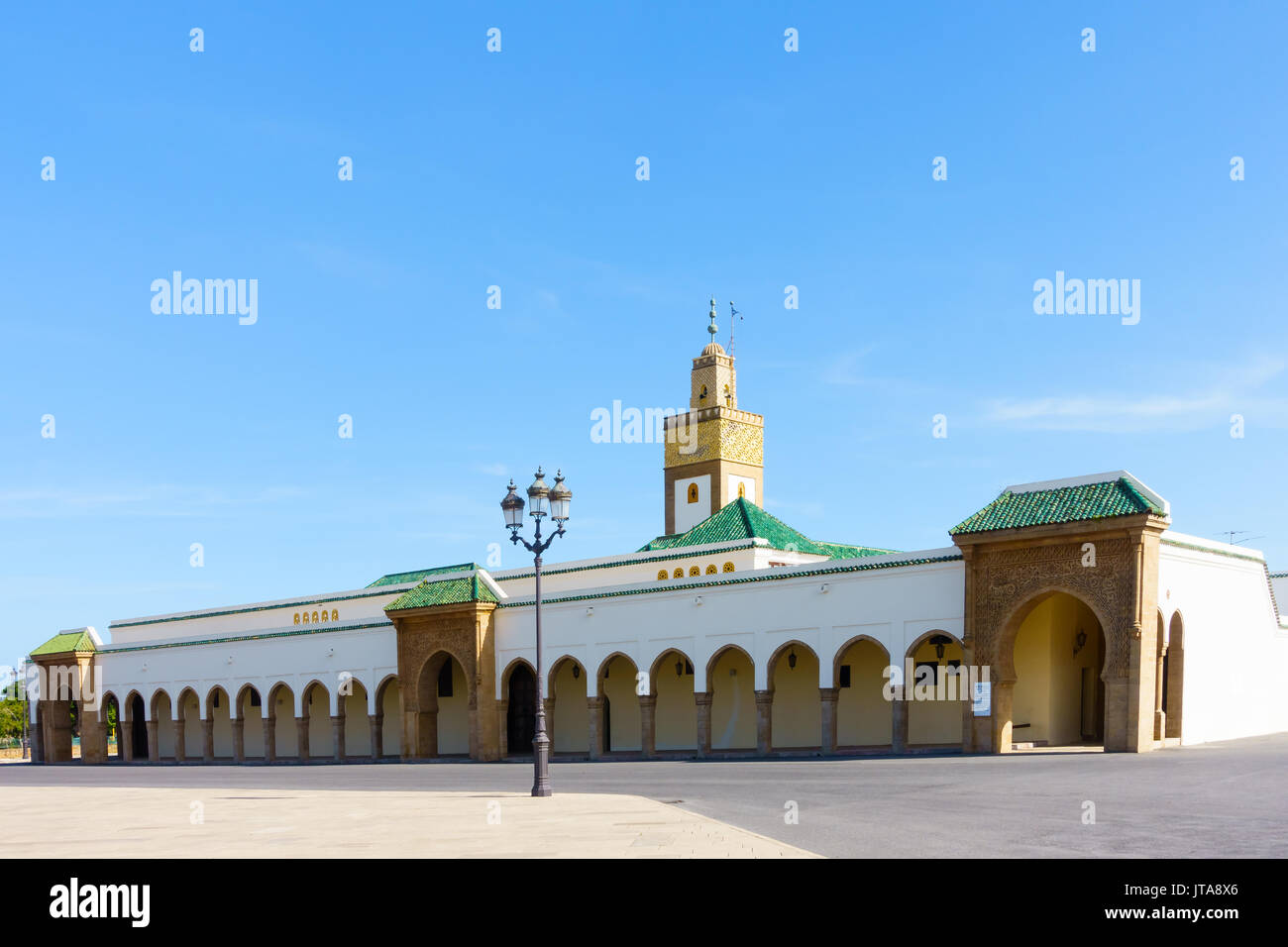 Ahl Fas Mosque, the royal palace mosque in Rabat, Morocco. Stock Photo
