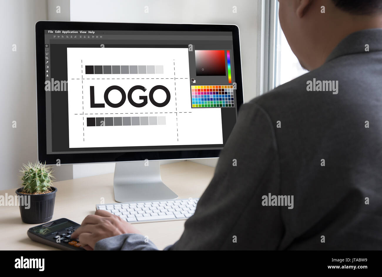 design creative creativity work brand designer sketch graphic  logo design Business concept Stock Photo
