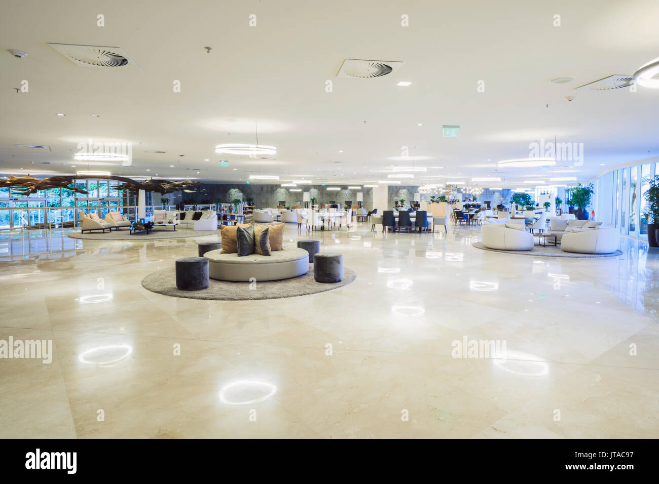 Interior lobby bar in the newly refurbished Hotel Nacional by architect