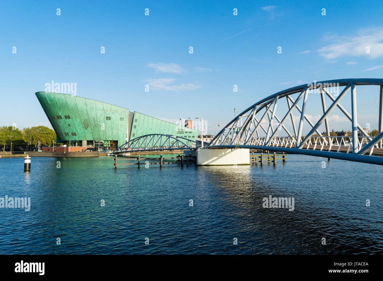 NEMO Science Museum, architect Renzo Piano, Amsterdam, Netherlands, Europe Stock Photo