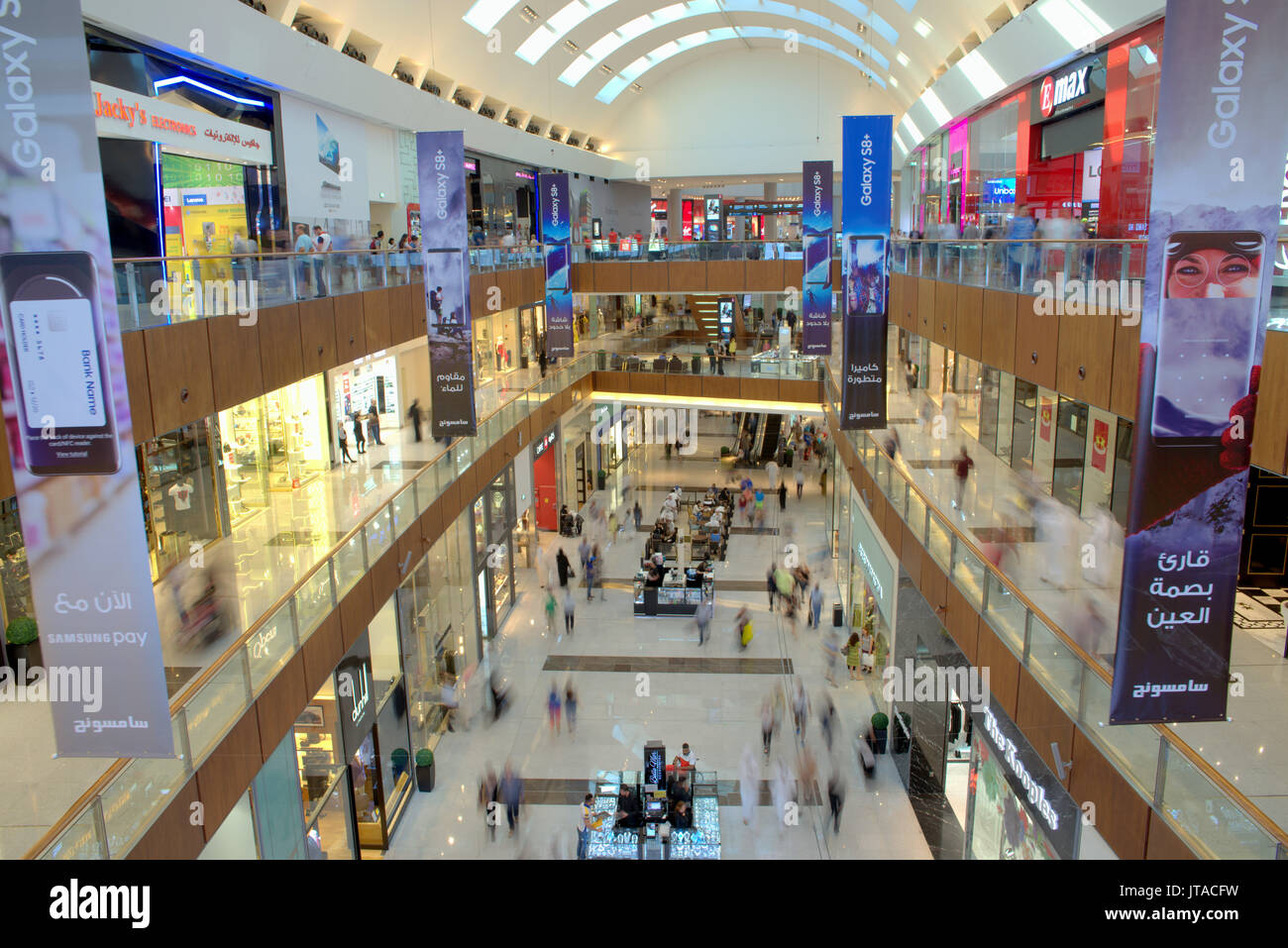 Dubai Mall, the largest shopping mall in the world with 1200 shops, part of  the Burj Khalifa, Dubai, United Arab Emirates Stock Photo - Alamy