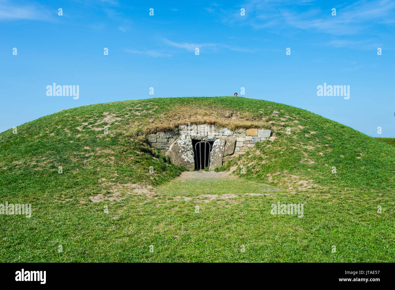 Mount of the Hostages, former high seat of the High King of Tara, Hill of Tara, County Meath, Leinster, Republic of Ireland Stock Photo