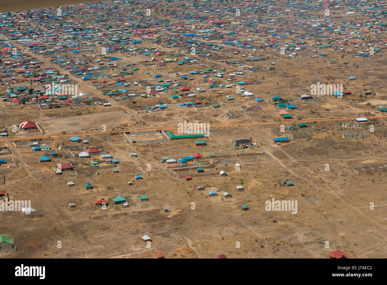 Aerial of Juba, South Sudan, Africa Stock Photo