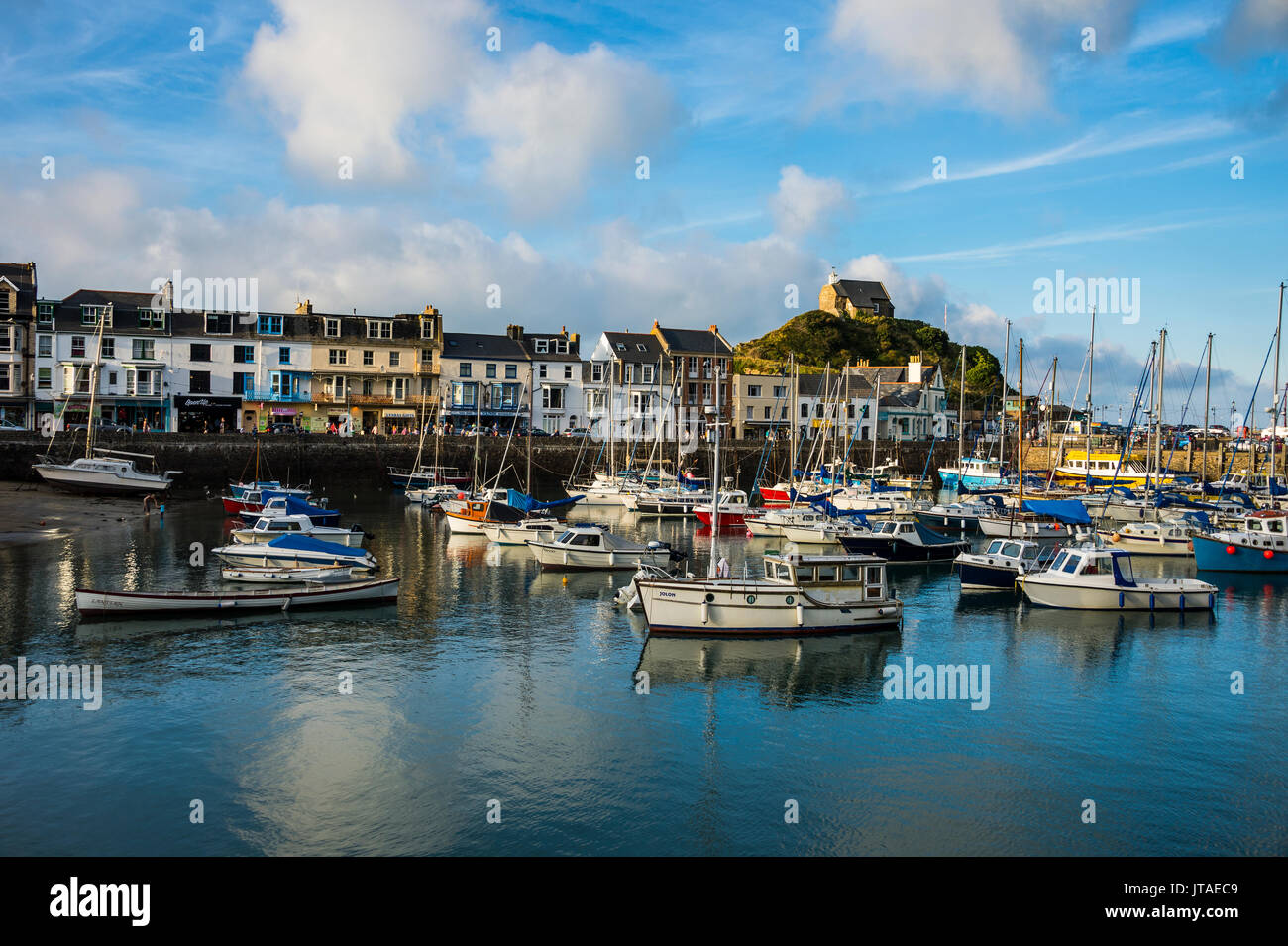 Boat harbour of Ifracombe, North Devon, England, United Kingdom, Europe Stock Photo