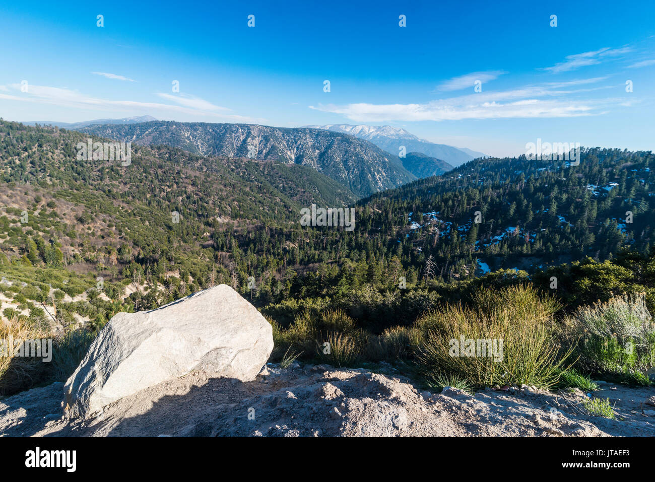 Big Bear Mountain in the San Bernardino Mountains, California, United States of America, North America Stock Photo