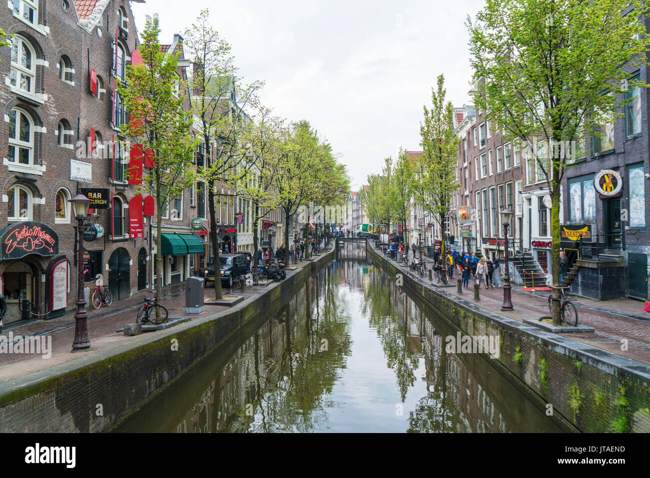 Canal in the Red Light District, Amsterdam, Netherlands, Europe Stock Photo  - Alamy