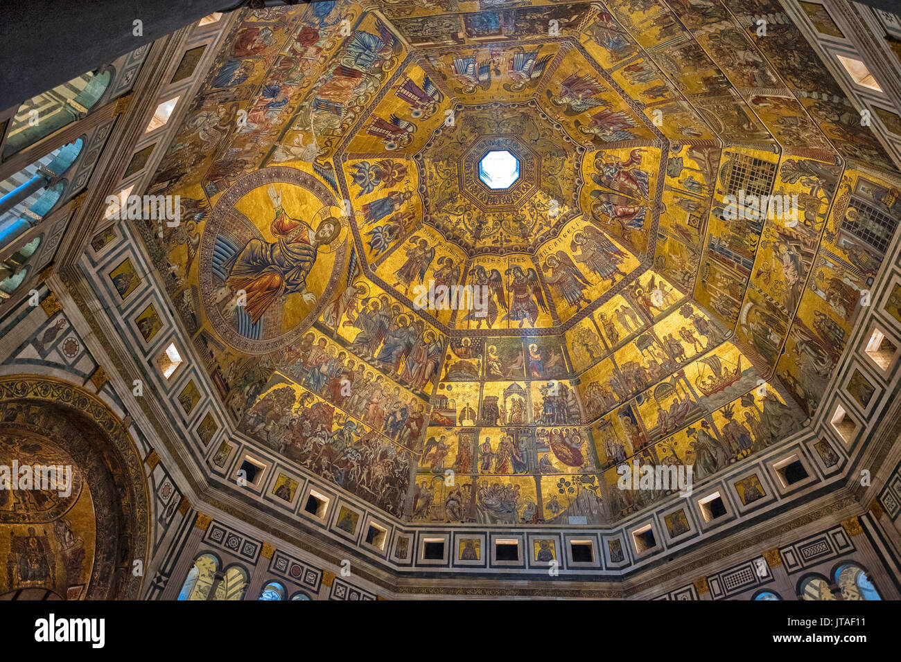 Dome of Battistero San Giovanni, UNESCO World Heritage Site, Florence, Tuscany, Italy, Europe Stock Photo